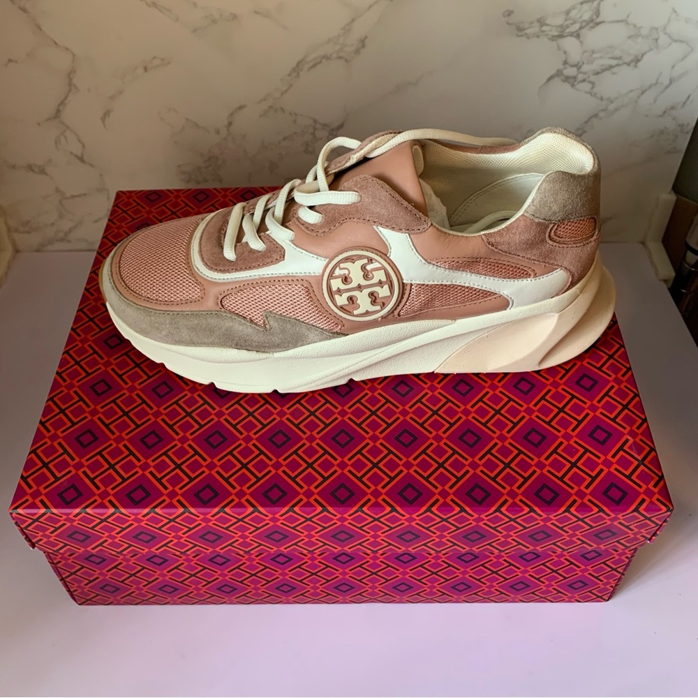Tory Burch Sawyer Trainer in Pink Moon - NWT - 9.5